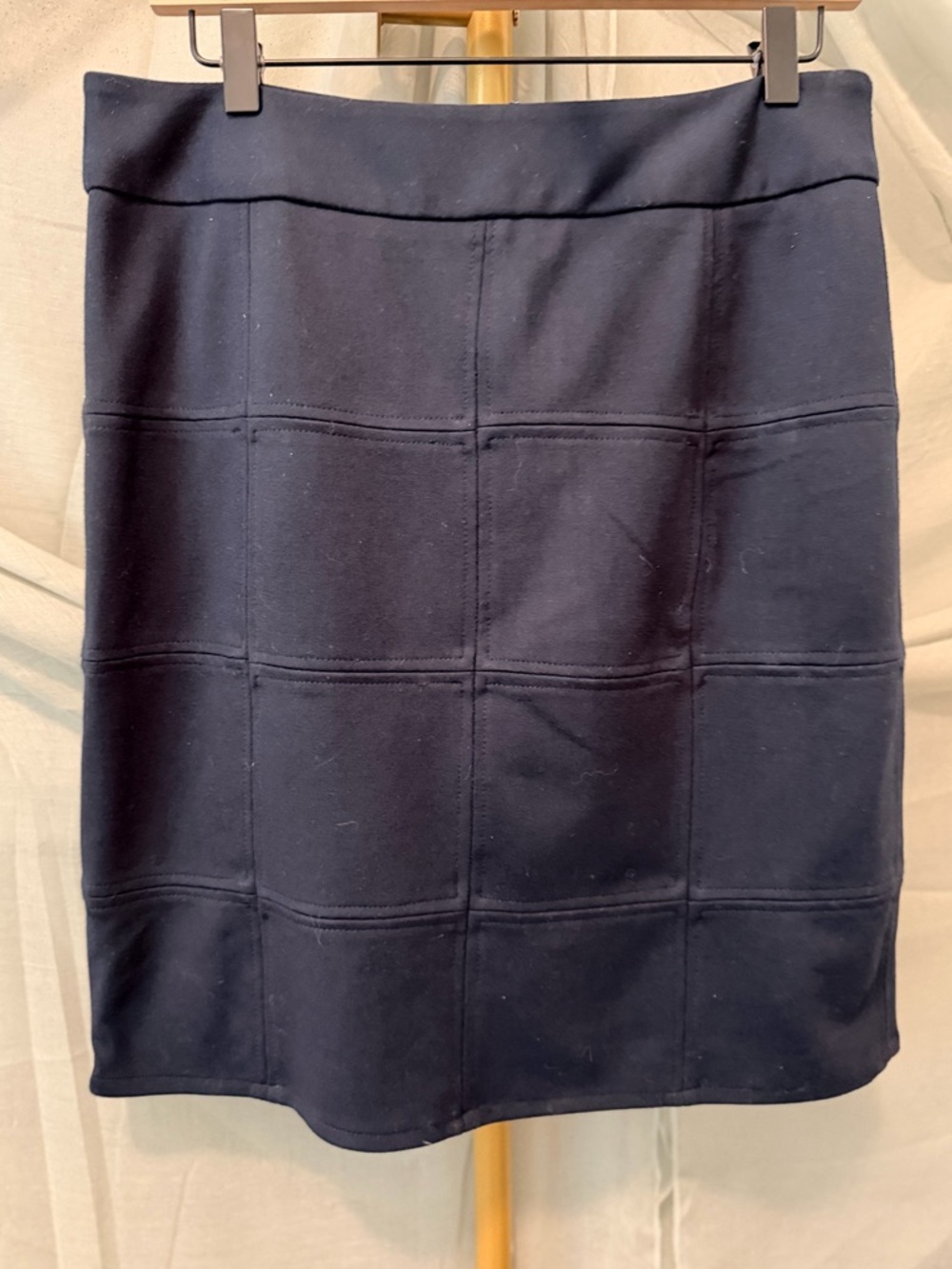 Adrienne Vittadini Dark Blue A-Line Skirt - Picture 1 of 5